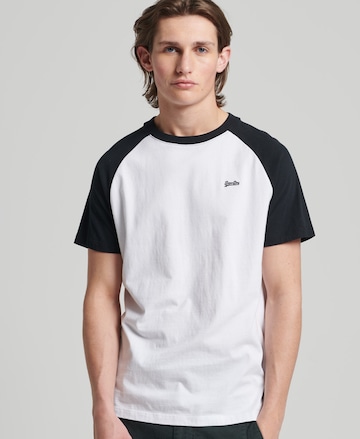 T-Shirt Superdry en blanc : devant