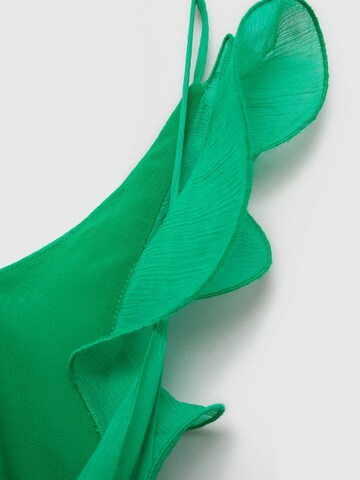 MANGO Festkjole 'Nicola' i grøn