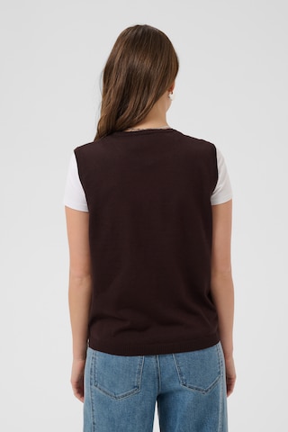 SAINT TROPEZ Strickweste 'Mila' in Braun