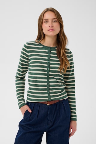 SAINT TROPEZ Strickjacke in Grün: Vorderseite