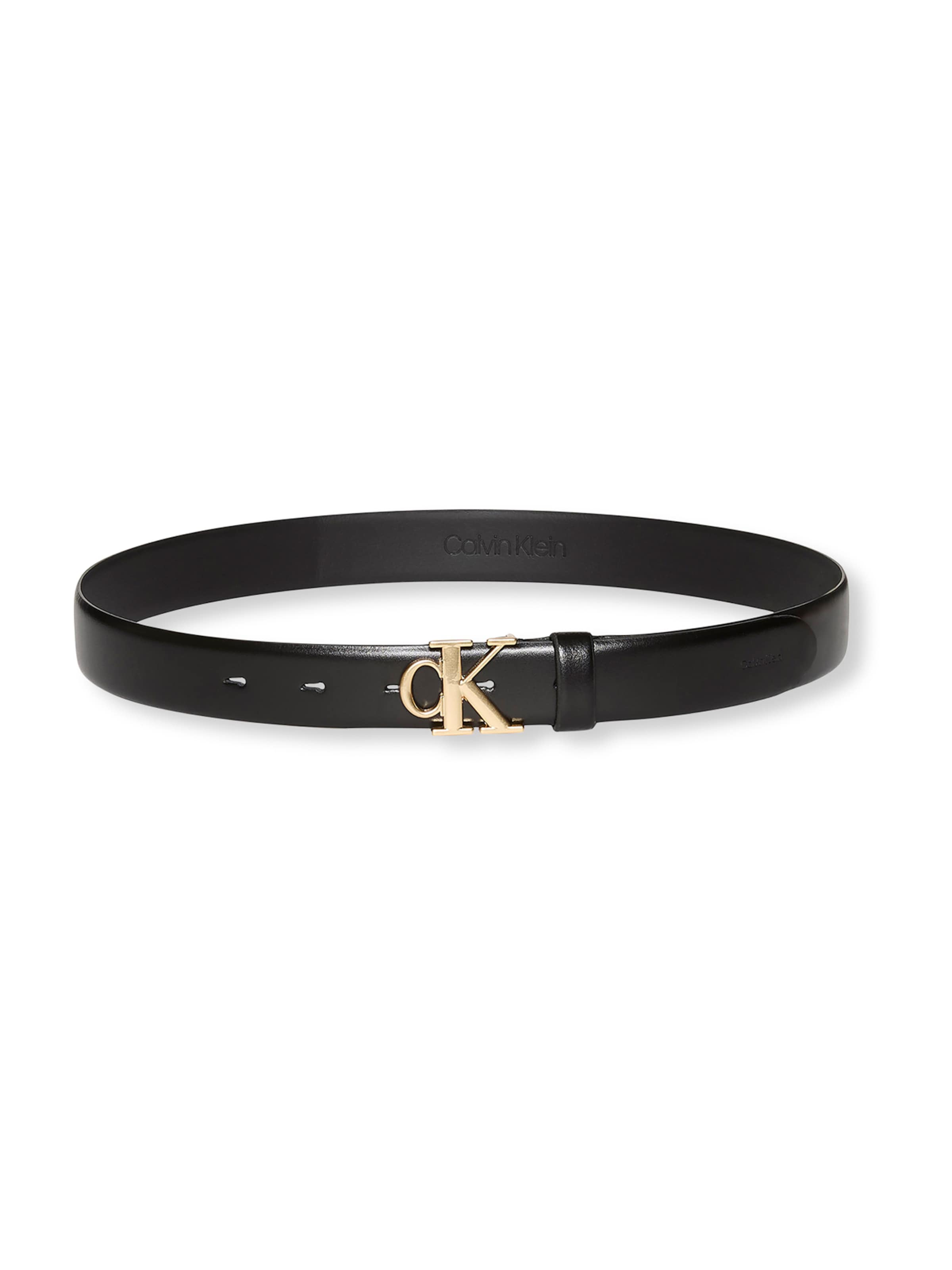 Ceinture Calvin Klein en noir : devant