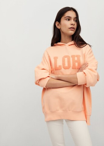 MANGO TEEN Sweatshirt 'Malibu' in Orange: predná strana