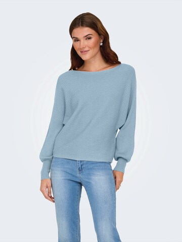 Pull-over 'ONLAdaline' ONLY en bleu : devant