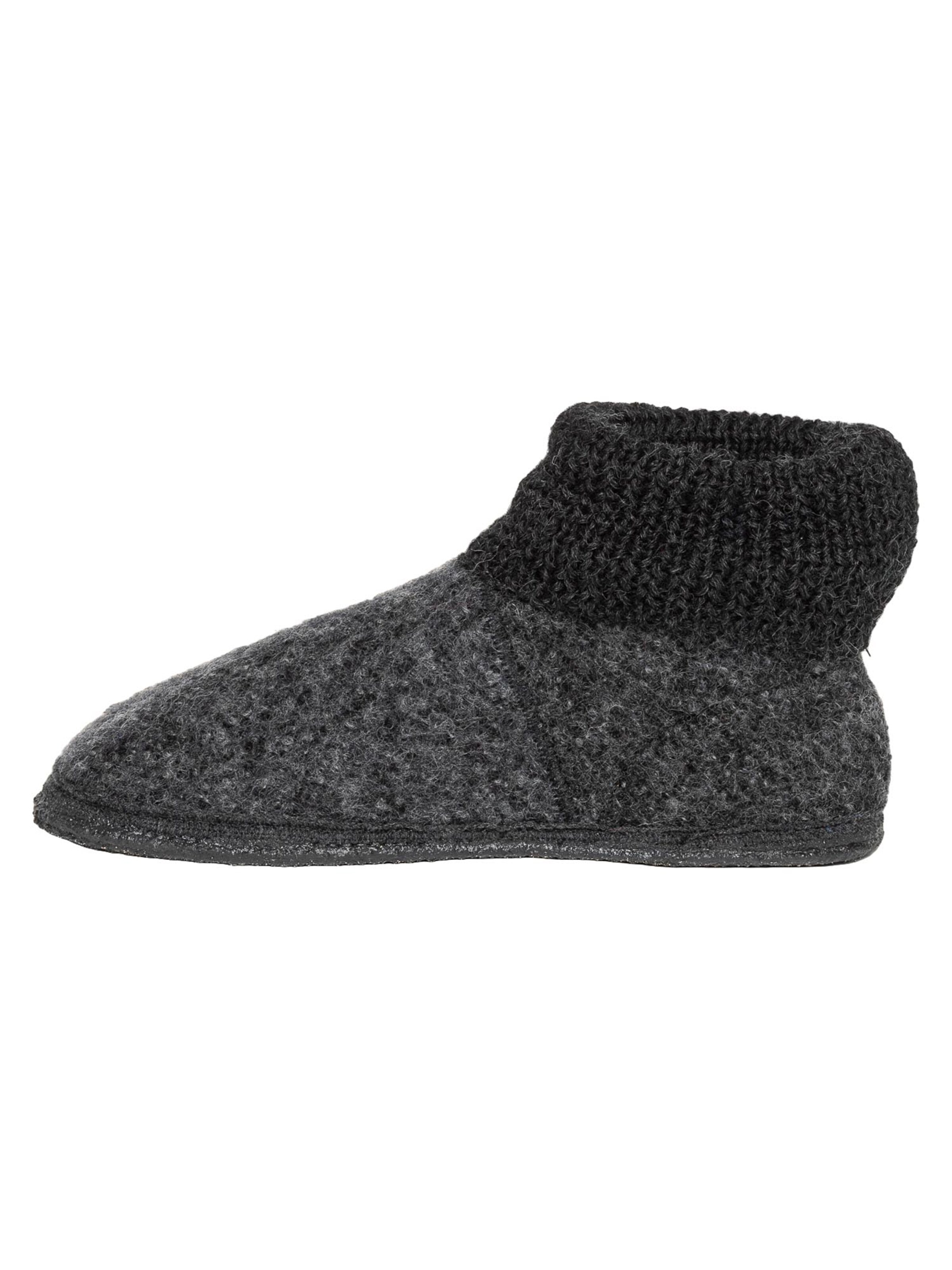 Gottstein Slippers 'Wool Venture High' in Grey