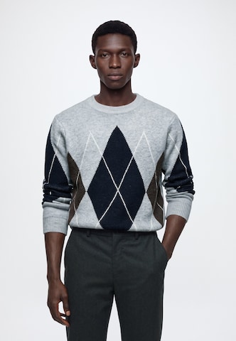 INDICODE JEANS Sweater 'Branmon' in Grey: front