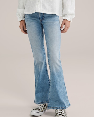 WE Fashion Flared Farmer - kék: elől