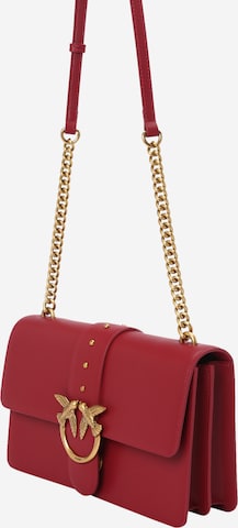 PINKO - Mala de ombro 'LOVE ONE' em vermelho: frente