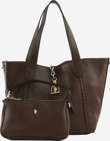 U.S. POLO ASSN. Shopper 'HELCHO' in Braun: Vorderseite