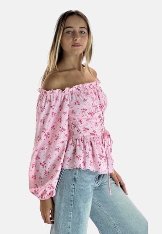 Elara Blouse in Pink