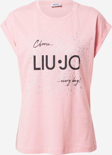 LIU JO JEANS T-shirt 'MODA' en rose / noir / argent, Vue avec produit