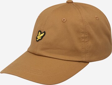 Casquette Lyle & Scott en beige : devant