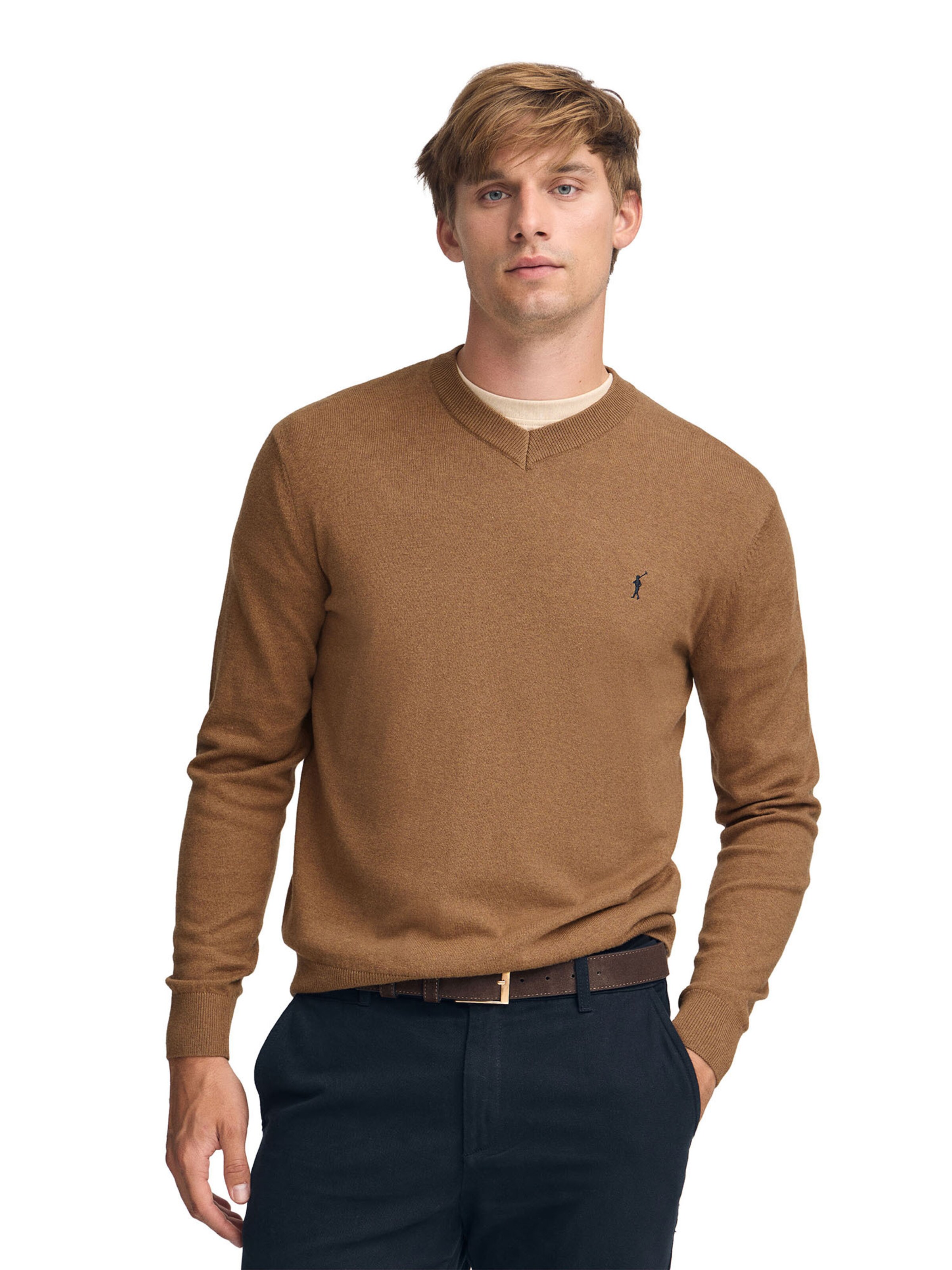 Polo Club Pullover in Braun: Vorderseite