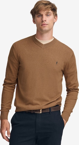 Polo Club Sweater in Brown: front