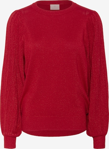 raudona Kaffe Megztinis: priekis