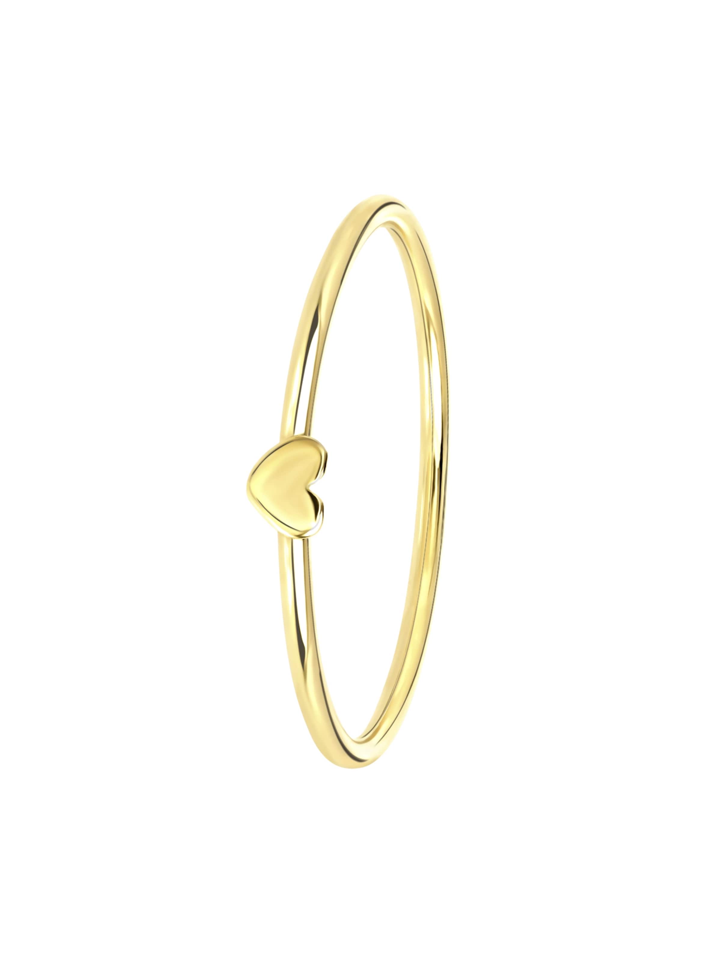 Lucardi Ring 'Klassisch' in Gold: Vorderseite