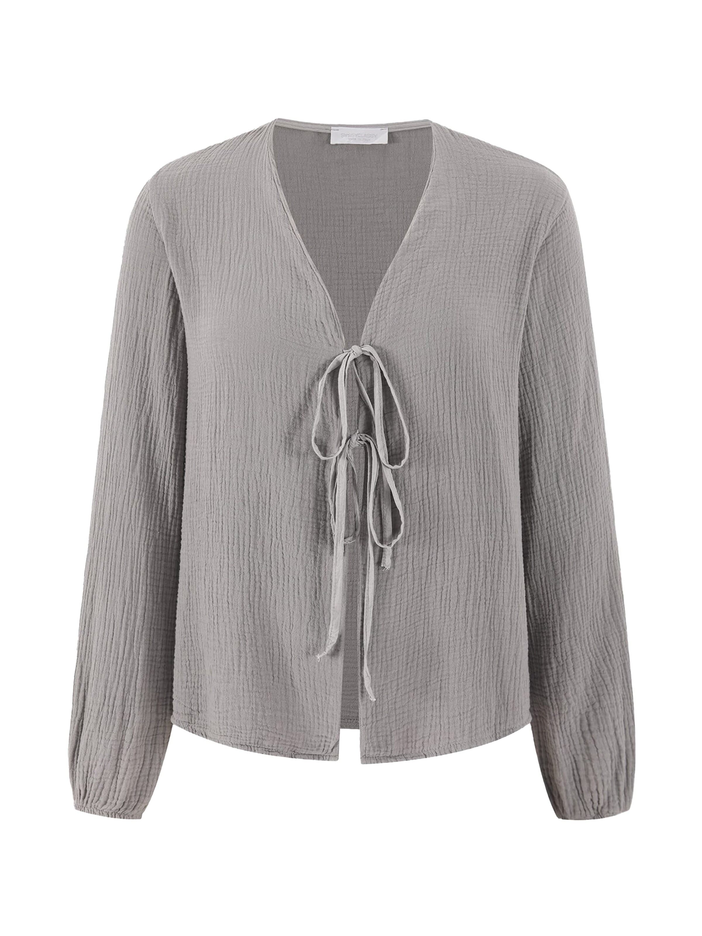 SASSYCLASSY Blouse in Grey: front