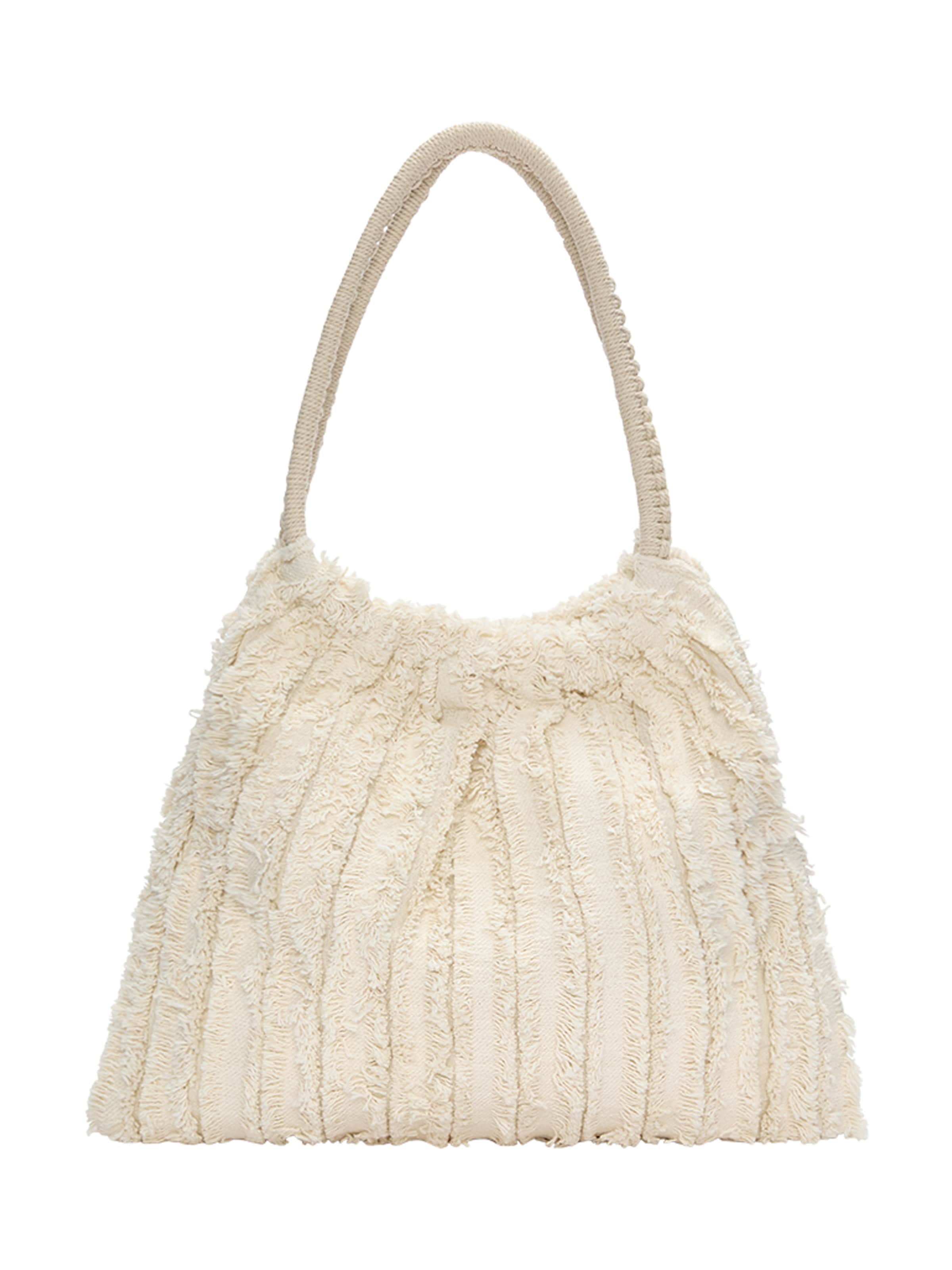 Pull&Bear Shopper in Beige: front