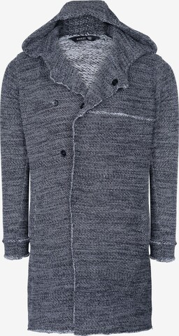 Ron Tomson Knit Cardigan in Grey: front