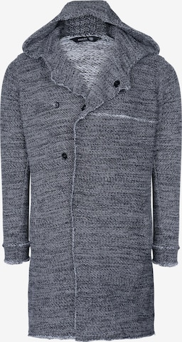 Ron Tomson Knit Cardigan in Grey: front