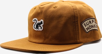Surf Monkey Pet '5-Panel Cap Organic' in Bruin: voorkant