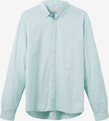 Chemise TOM TAILOR DENIM en bleu : devant