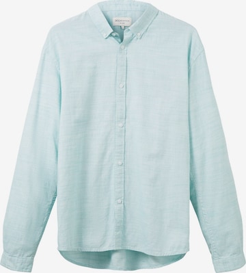 TOM TAILOR DENIM Comfort fit Button Up Shirt in Blue: front