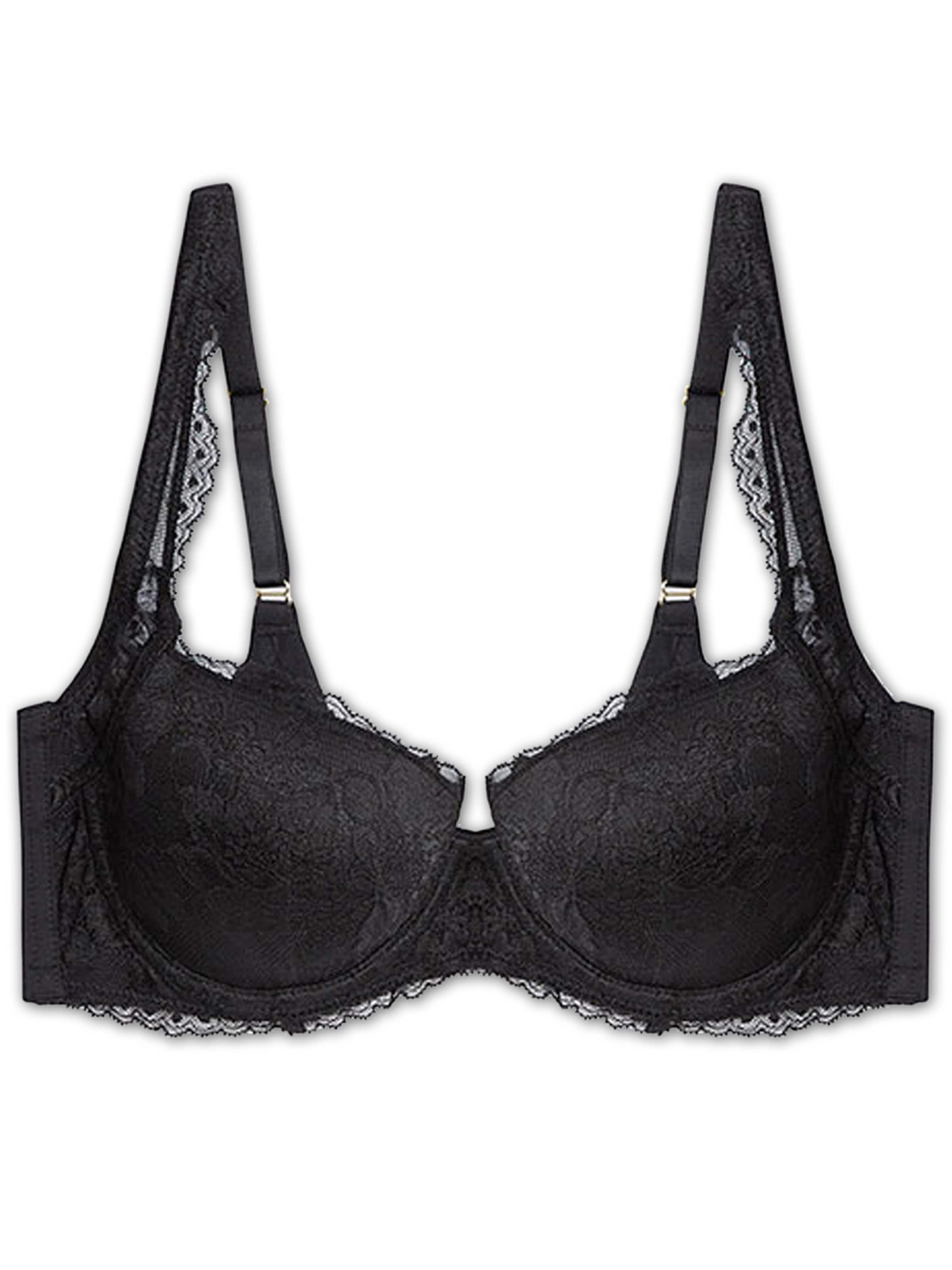 Gisela Balkonetová Podprsenka – černá: přední strana