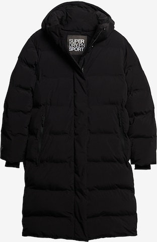 Manteau d’hiver Superdry en noir : devant