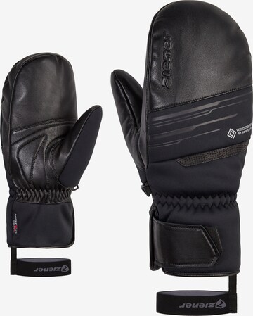 ZIENER Athletic Gloves 'GARCELO WS PR MITTEN' in Black: front