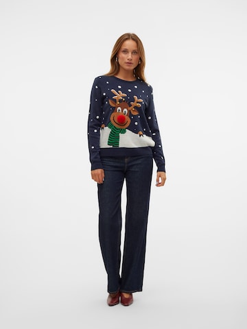 VERO MODA Trui 'VMSnowy' in Blauw