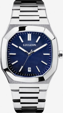 Lucleon Analog Watch 'Vector' in Silver: front