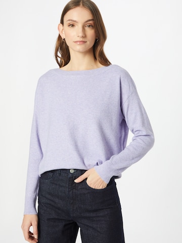 ICHI Sweater 'ALPA' in Purple: front