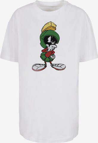 Maglia extra large 'Marvin The Martian Pose' di F4NT4STIC in bianco: frontale