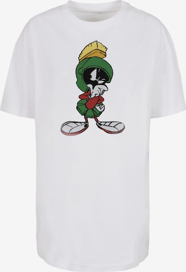 F4NT4STIC T-shirt oversize 'Marvin The Martian Pose' en jaune clair / vert foncé / rouge foncé / blanc, Vue avec produit