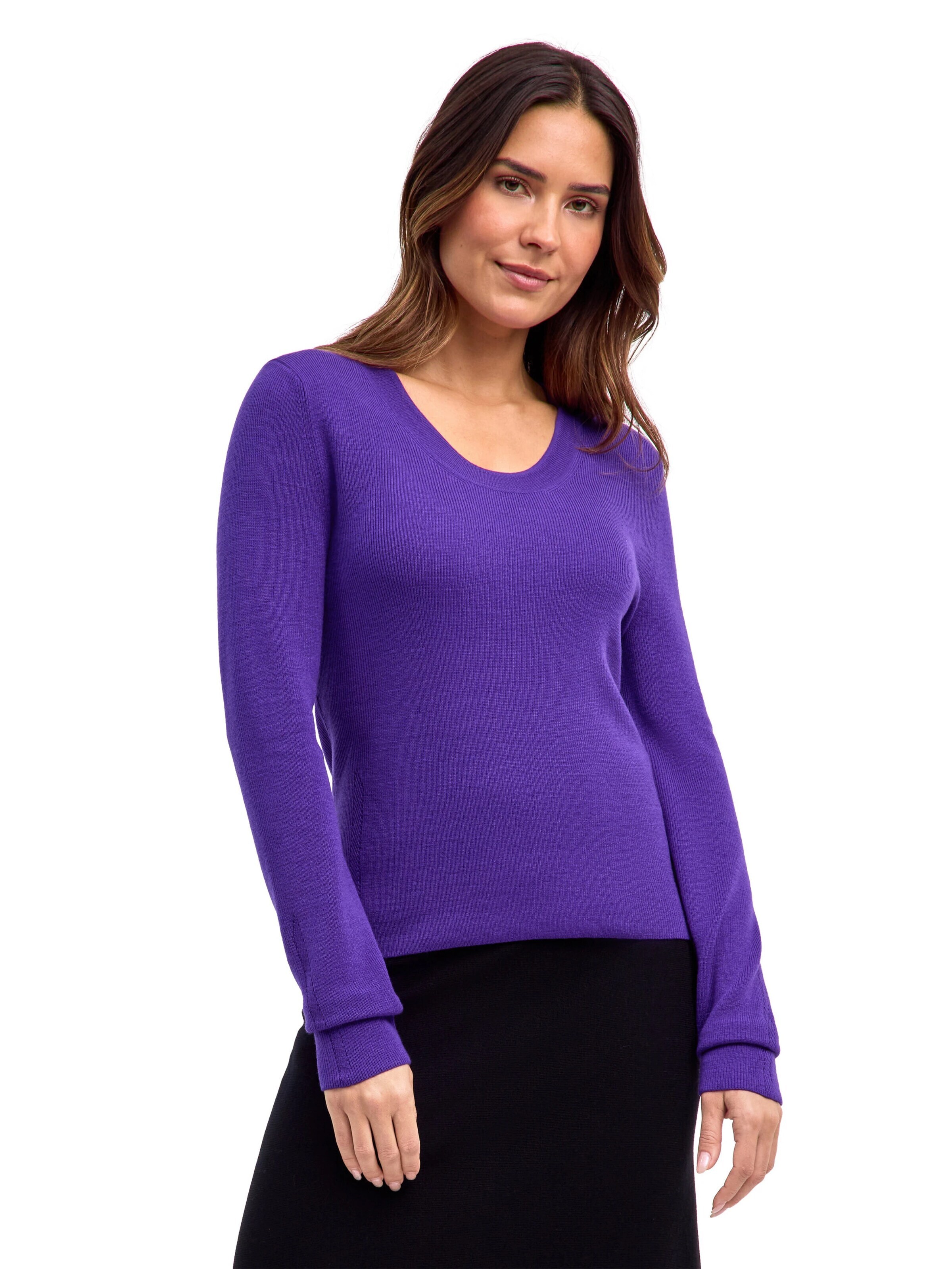 FALKE Pullover 'Ultrafine Merino Wool'‌‌ in Lila: Vorderseite