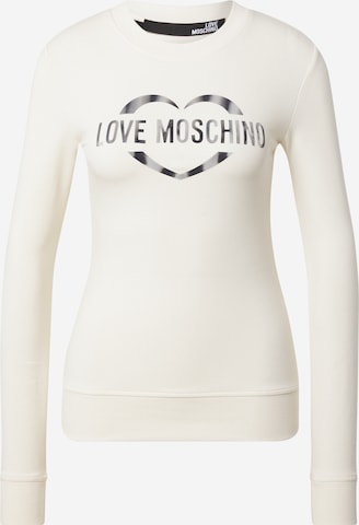 Love Moschino Bluzka sportowa w kolorze beżowy: przód