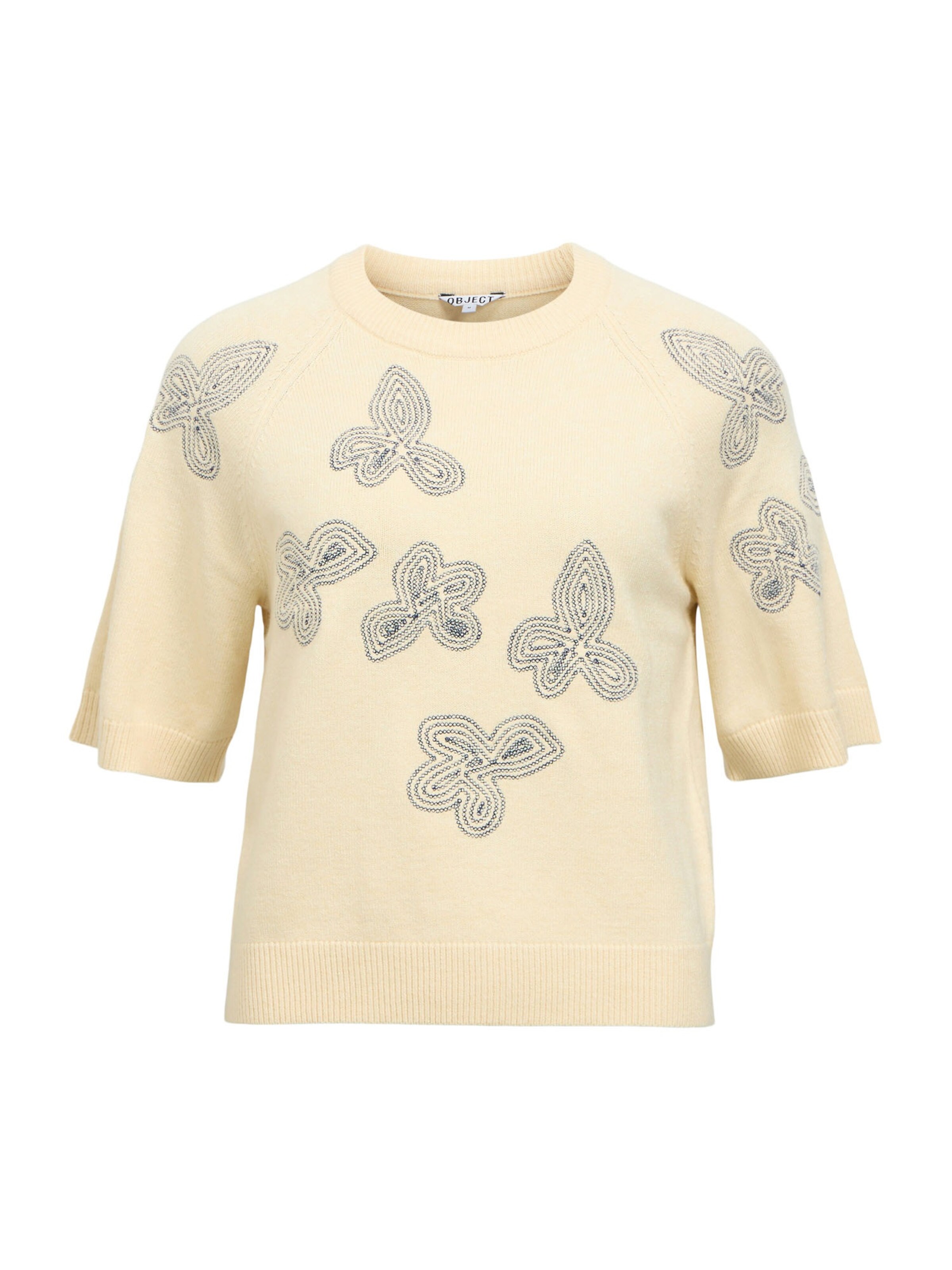 OBJECT Свитер 'OBJLANEY RUBIN' в Бежевый: спереди