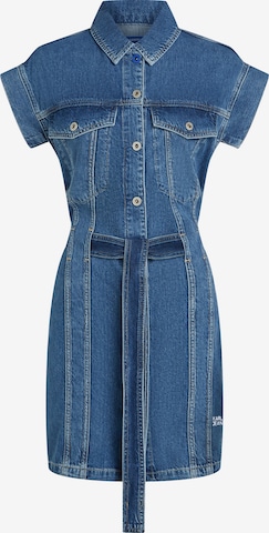 Abito camicia di KARL LAGERFELD JEANS in blu: frontale