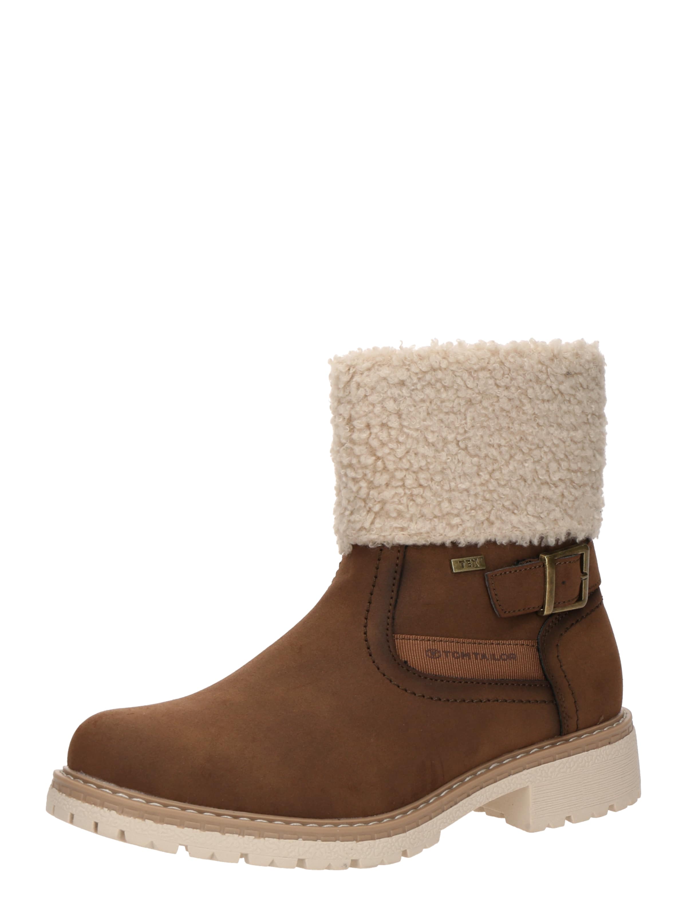 TOM TAILORČizmice - smeđa boja: prednji dio