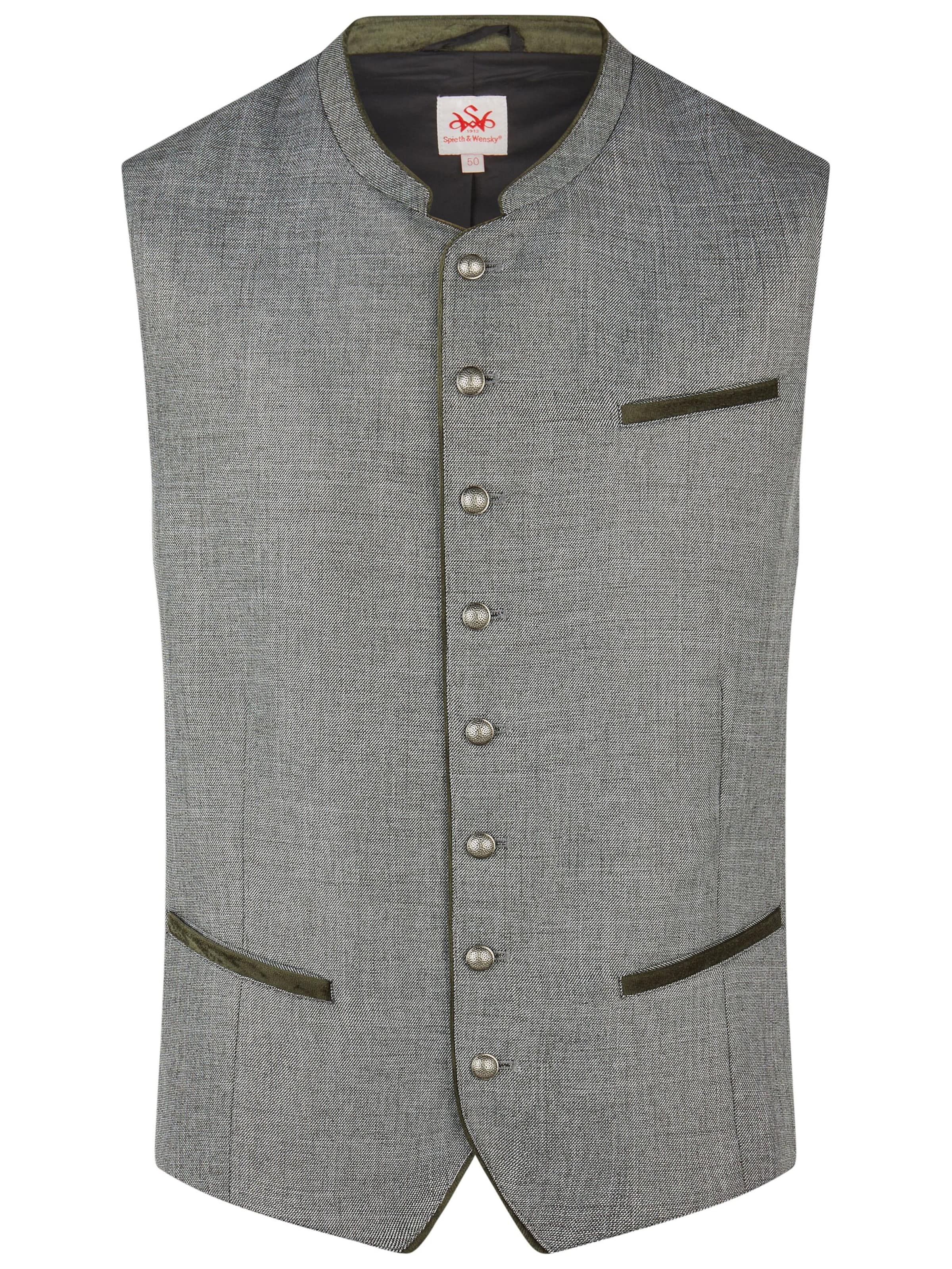 SPIETH & WENSKY Traditional vest 'Hakim' in Green: front