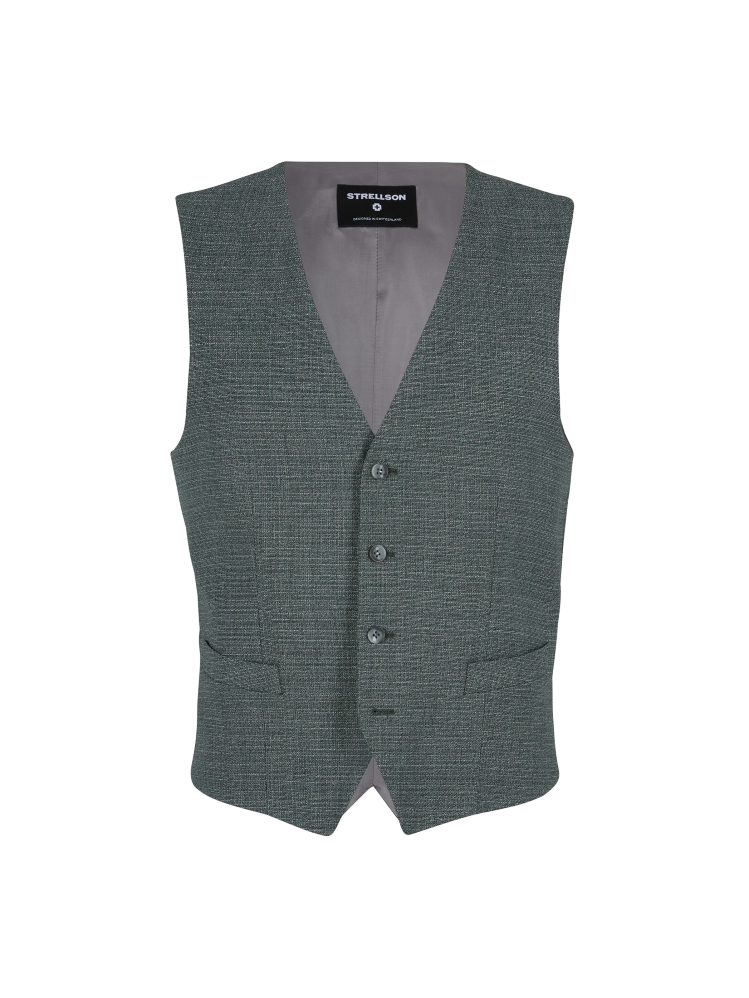 Coupe slim Gilet 'Gyl' STRELLSON en vert : devant