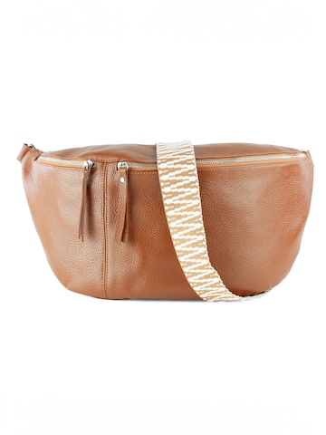 lePelou Fanny Pack 'VENEZIA' in Brown: front