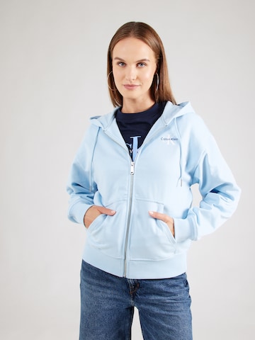 Calvin Klein Jeans Sweatvest in Blauw: voorkant