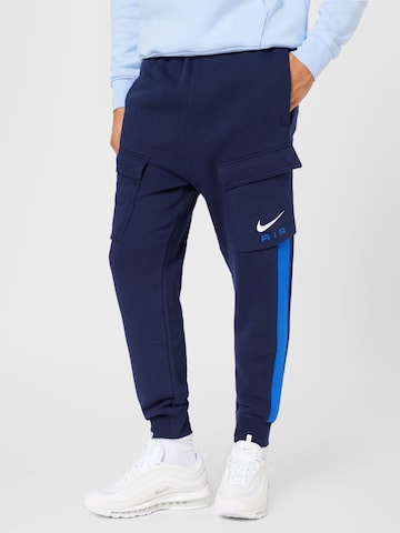 Nike Sportswear Tapered Cargo Pants in Blue: front