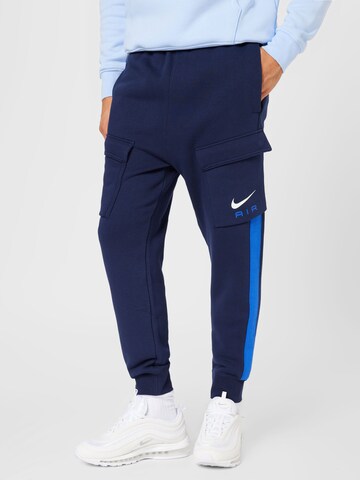Nike Sportswear Tapered Cargo nadrágok - kék: elől