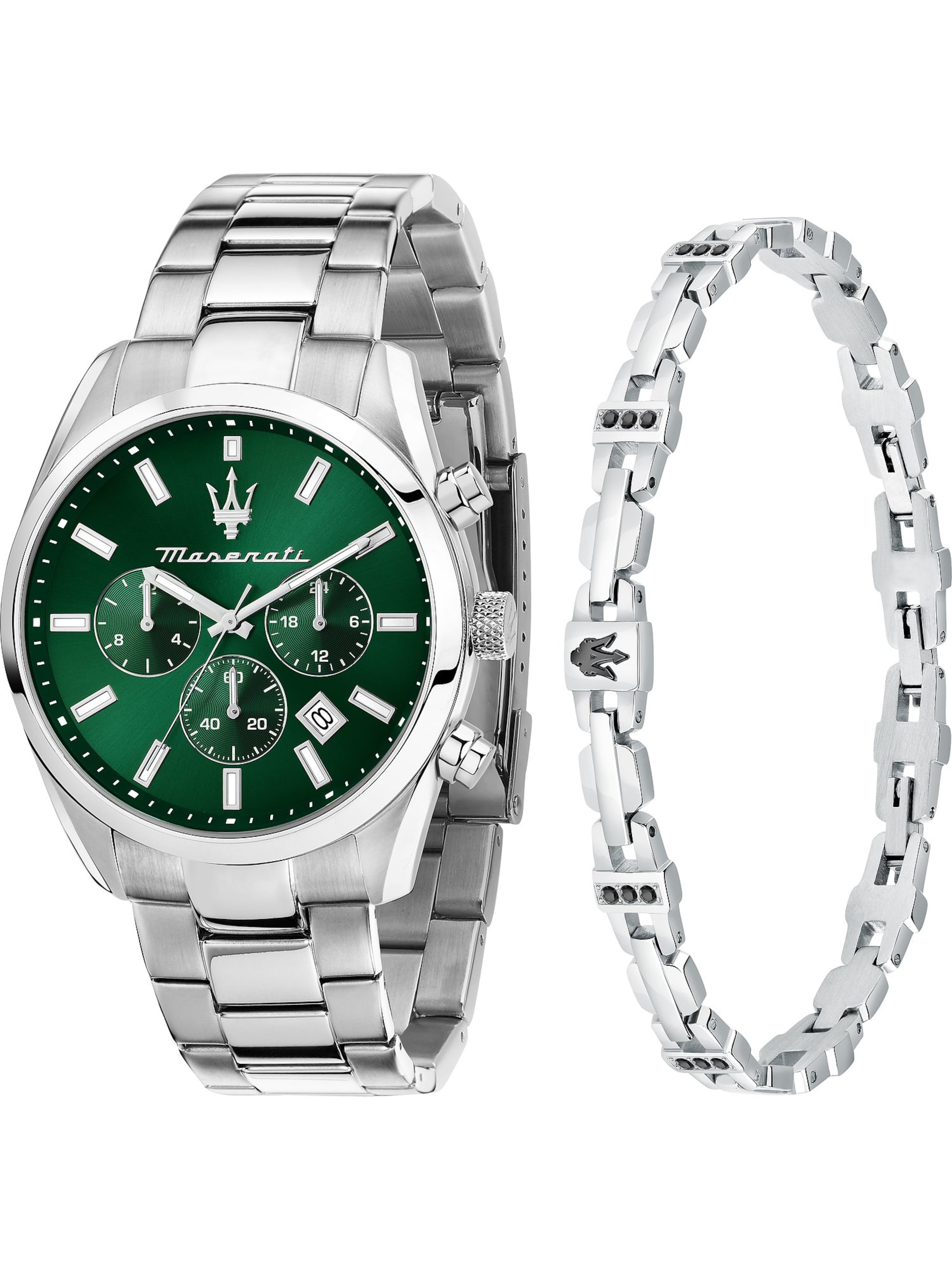 Maserati Schmuckset in Silber: Vorderseite