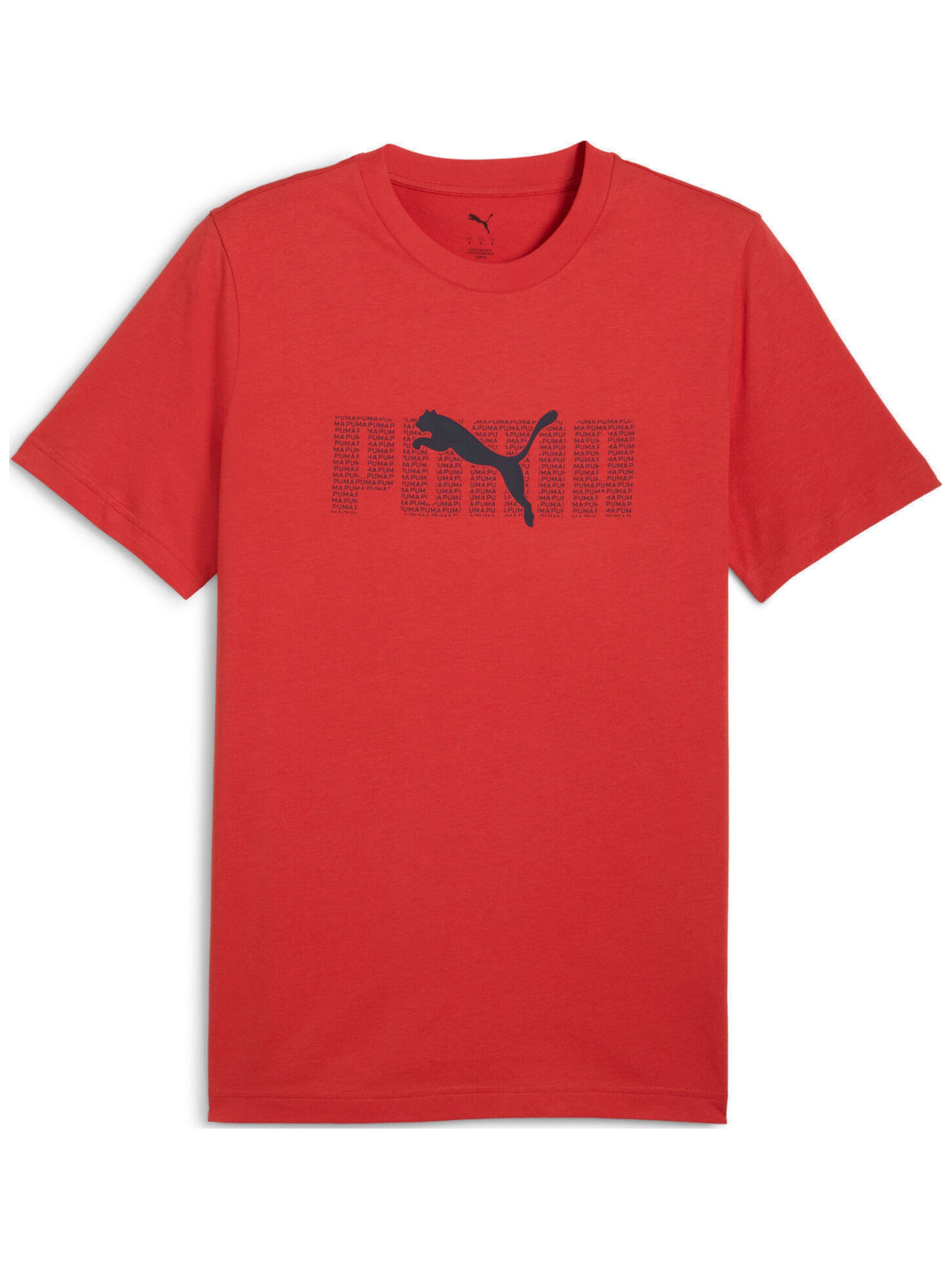 PUMA T-Shirt 'Puma Ess Logo Lab Tee' en L en rouge, Vue avec produit