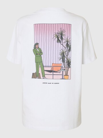 Maglietta di SELECTED in bianco