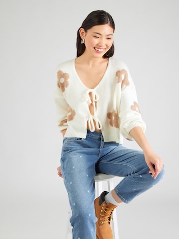 Hailys - Casaco de malha 'Am44elie' em branco: frente