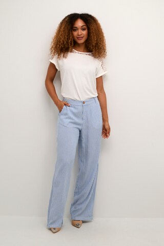 Cream Regular Pants 'Venta' in Blue